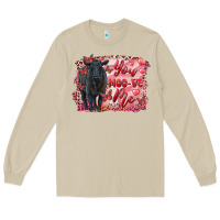 Mushroom you moo ve  me black angus Long Sleeve Tee - RanaPortraitStore
