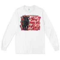 White you moo ve  me black angus Long Sleeve Tee - RanaPortraitStore