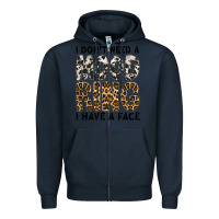 Navy i dont need a mood ring i have a face Zipper Hoodie - CowhideDigitalArt