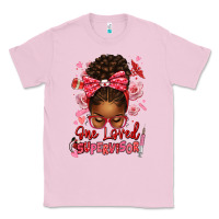 Bubblegum Pink one loved supervisor afro messy bun Classic Tee - texasbilliewilder