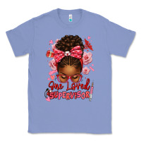 Colony Blue one loved supervisor afro messy bun Classic Tee - texasbilliewilder