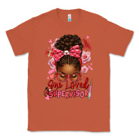 Copper one loved supervisor afro messy bun Classic Tee - texasbilliewilder