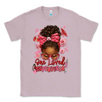 Lilac one loved supervisor afro messy bun Classic Tee - texasbilliewilder