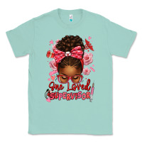 Seafoam one loved supervisor afro messy bun Classic Tee - texasbilliewilder
