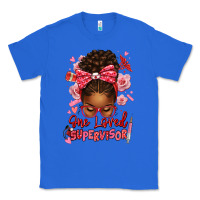 True Royal one loved supervisor afro messy bun Classic Tee - texasbilliewilder