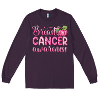 Plum breast cancer awareness Long Sleeve Tee - Zillion Design Studio