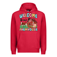 Cardinal welcome to our farmhouse Premium Hoodie - MaliasSmallBusiness