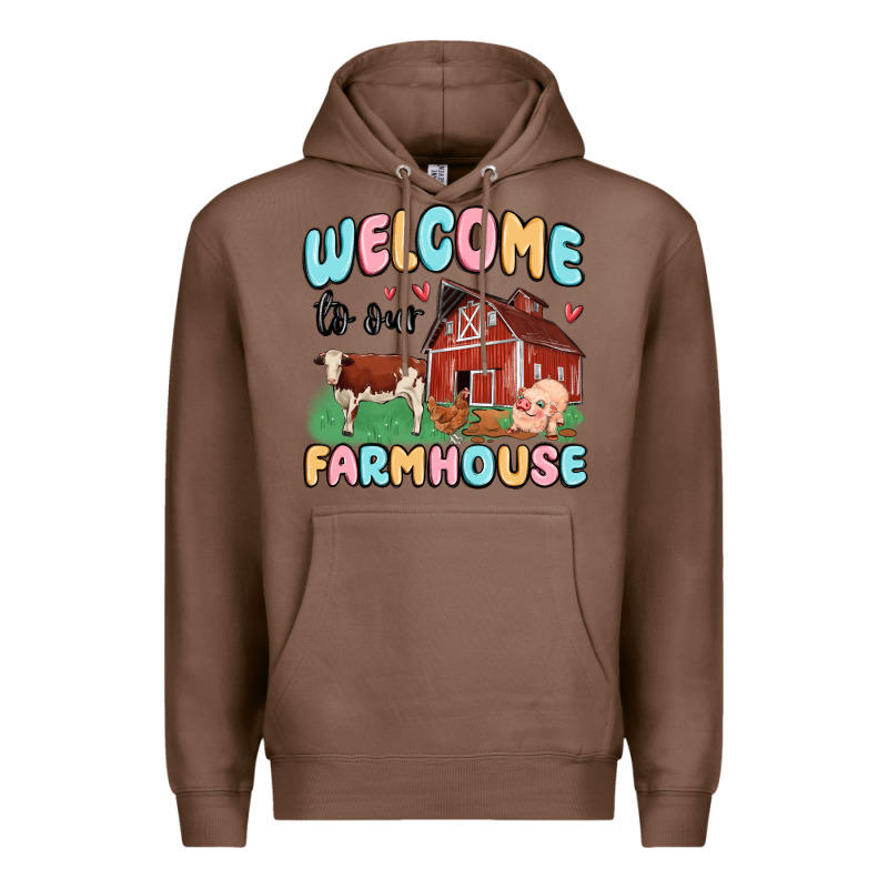 Welcome To Our Farmhouse Premium Hoodie by MaliasSmallBusiness | Teevron