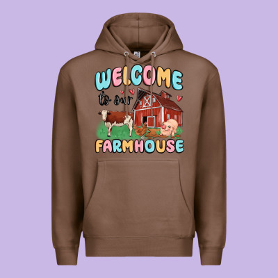 Welcome To Our Farmhouse Premium Hoodie Designed By Maliassmallbusiness
