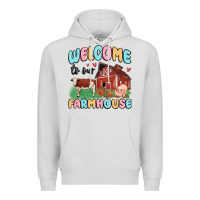 Dove Grey welcome to our farmhouse Premium Hoodie - MaliasSmallBusiness