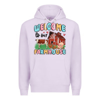 Lilac welcome to our farmhouse Premium Hoodie - MaliasSmallBusiness