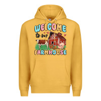 Mustard welcome to our farmhouse Premium Hoodie - MaliasSmallBusiness