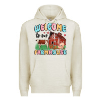 Oatmeal Heather welcome to our farmhouse Premium Hoodie - MaliasSmallBusiness