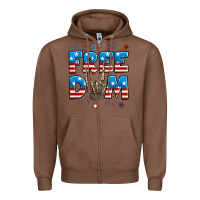 Chestnut Freedom rock hand Zipper Hoodie - Neo Western