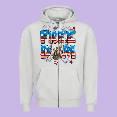 Freedom Rock Hand Zipper Hoodie Designed By Neo Western
