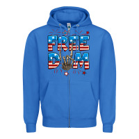 True Royal Freedom rock hand Zipper Hoodie - Neo Western