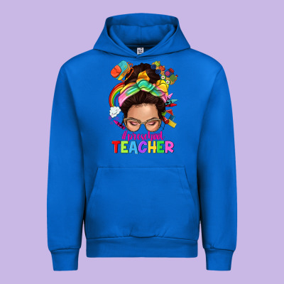 Preschool Teacher Urban Hoodie Designed By Nancycooperartshop