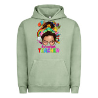 Pigment Oil Green preschool teacher Urban Hoodie - NancyCooperArtShop