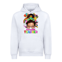 White preschool teacher Urban Hoodie - NancyCooperArtShop