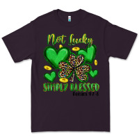 Plum not lucky simply blessed Premium Tee - Artiststas