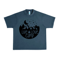 Midnight Navy Live Love Camp Urban Heavy Tee - Unal Design