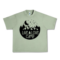 Oil Green Live Love Camp Urban Heavy Tee - Unal Design