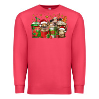 Cardinal christmas cows coffee Premium Sweatshirt - Jasminsmagicworld