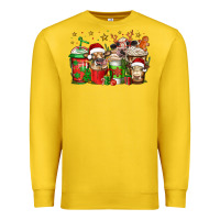 Lemon christmas cows coffee Premium Sweatshirt - Jasminsmagicworld