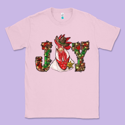 Christmas Joy With Rooster Classic Tee Designed By Ranaportraitstore