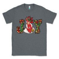 Charcoal Heather christmas joy with rooster Classic Tee - RanaPortraitStore