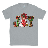 Heather Grey christmas joy with rooster Classic Tee - RanaPortraitStore