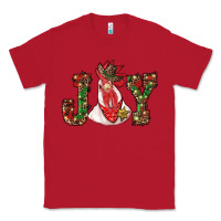 Red christmas joy with rooster Classic Tee - RanaPortraitStore