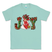 Seafoam christmas joy with rooster Classic Tee - RanaPortraitStore