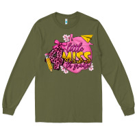 Army Green little miss 4th grade Long Sleeve Tee - texasbilliewilder