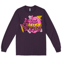 Plum little miss 4th grade Long Sleeve Tee - texasbilliewilder