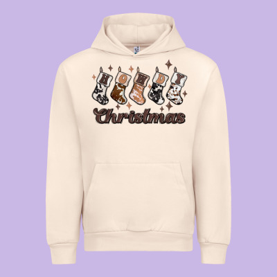 Howdy Christmas Urban Hoodie Designed By Maliassmallbusiness