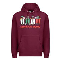Burgundy sedation squad Premium Hoodie - MaliasSmallBusiness