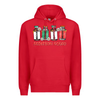 Red sedation squad Premium Hoodie - MaliasSmallBusiness