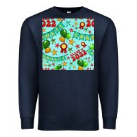 Navy class of 2022 graduation seamless pattern Premium Sweatshirt - BundleAndBundleShop