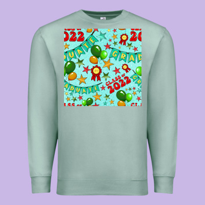 Class Of 2022 Graduation Seamless Pattern Premium Sweatshirt Designed By Bundleandbundleshop