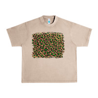 French Oak leopard with green glitter Urban Heavy Tee - Artiststas