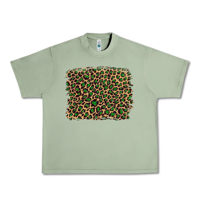 Leopard With Green Glitter Urban Heavy Tee by Artiststas | Teevron