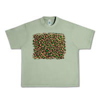 Oil Green leopard with green glitter Urban Heavy Tee - Artiststas