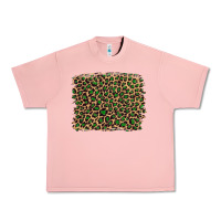 Salmon leopard with green glitter Urban Heavy Tee - Artiststas
