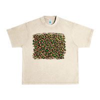 Sandshell leopard with green glitter Urban Heavy Tee - Artiststas