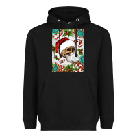 Black Christmas hippie skeleton santa Heavyweight Hoodie - Artiststas