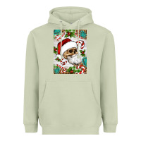 Matcha Christmas hippie skeleton santa Heavyweight Hoodie - Artiststas