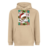 Mushroom Christmas hippie skeleton santa Heavyweight Hoodie - Artiststas