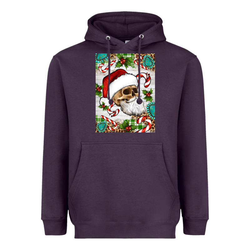 Christmas Hippie Skeleton Santa Heavyweight Hoodie by Artiststas | Teevron