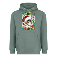 Sage Christmas hippie skeleton santa Heavyweight Hoodie - Artiststas